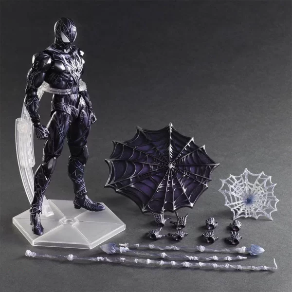 PLAY ARTS Super Hero Action Figure - Black Spider Man