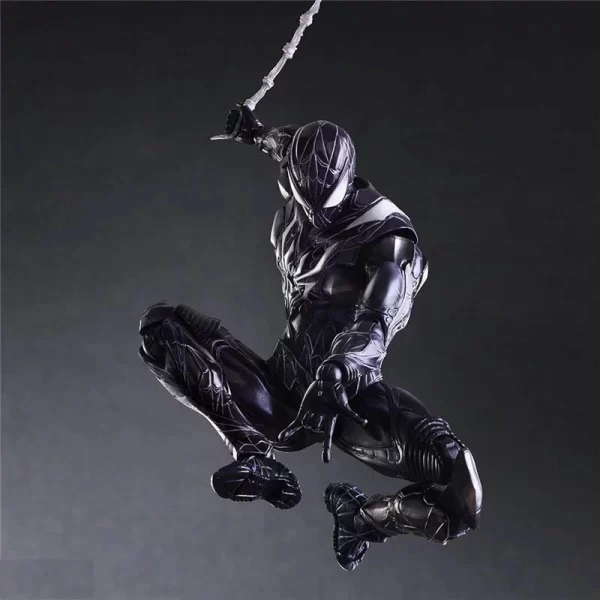 PLAY ARTS Super Hero Action Figure – Black Spider Man