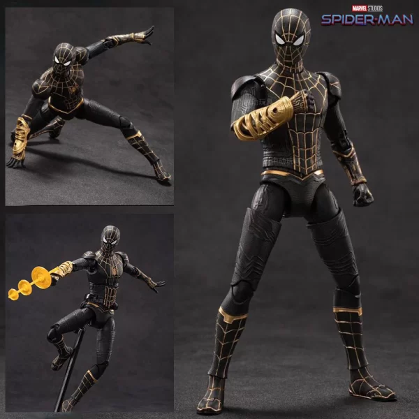Black and Gold Spider-Man Action Figure