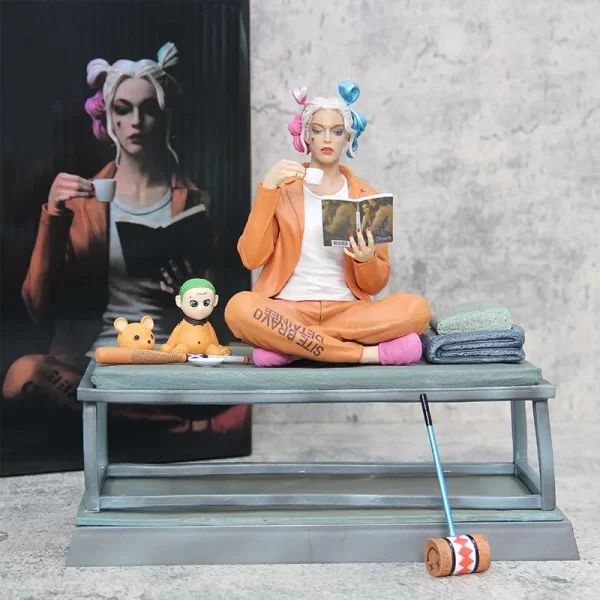 DC seated Harley Quinn Action Figure