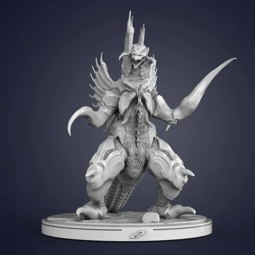 Godzilla Space Monster Hidden Blade Covered Steel Unpainted Figure [Pre-Order]