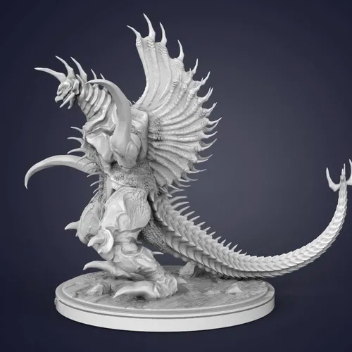 Godzilla Space Monster Hidden Blade Covered Steel Unpainted Figure [Pre-Order]