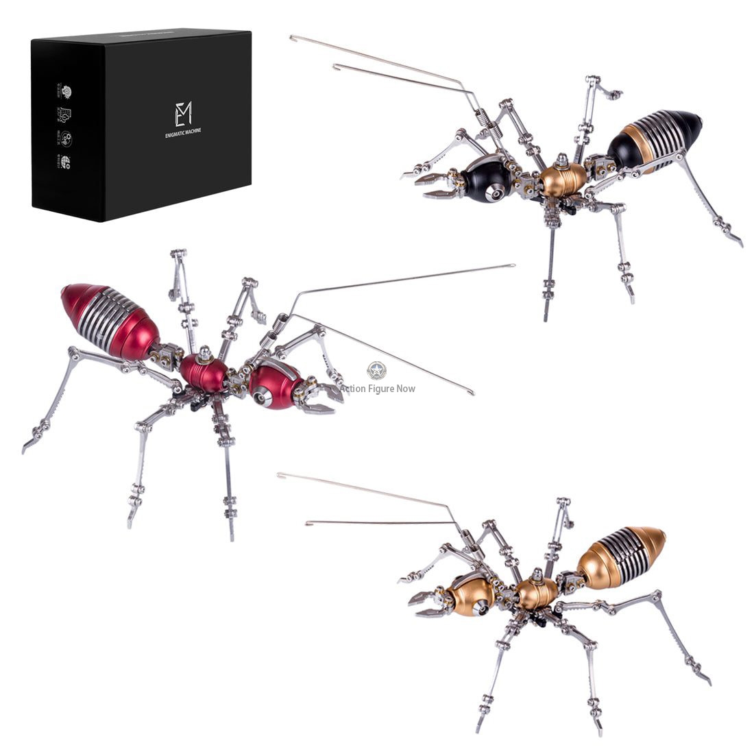 4PCS Metal Worker Ant Team DIY Model Assembly 4PCS Metal Worker Ant Team DIY Model Assembly
