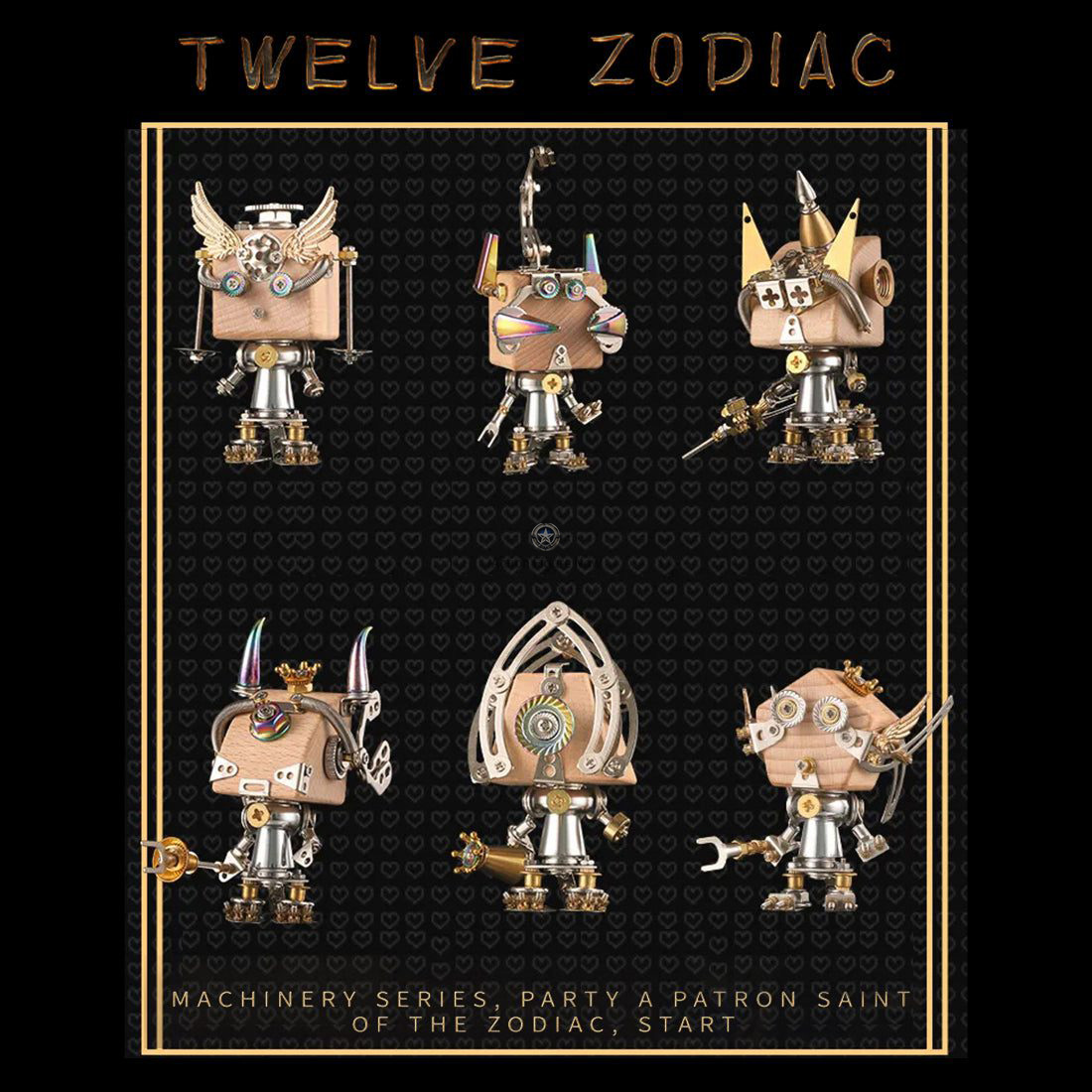 Western Zodiac 12 Constellations Steampunk Patron Saint Full Kits DIY Assembly'' Western Zodiac 12 Constellations Steampunk Patron Saint Full Kits DIY Assembly''
