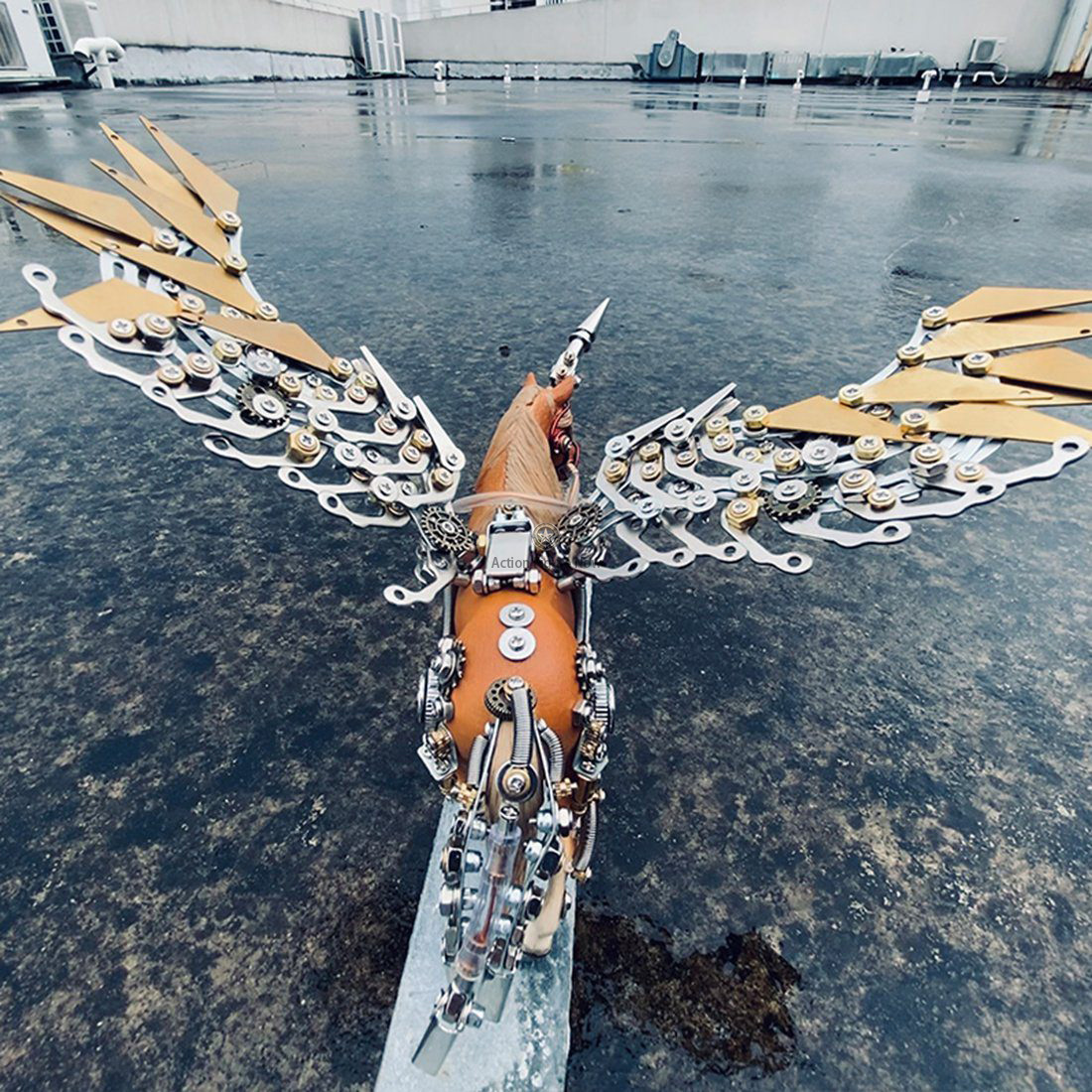DIY 3D Assembly Metal Mechanical Winged Unicorn Model Kit DIY 3D Assembly Metal Mechanical Winged Unicorn Model Kit
