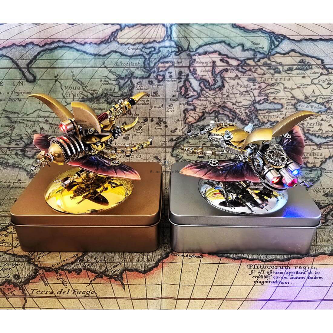 3D DIY Giraffe Stag Beetle Steampunk Insects Metal Puzzle Model Kits 3D DIY Giraffe Stag Beetle Steampunk Insects Metal Puzzle Model Kits