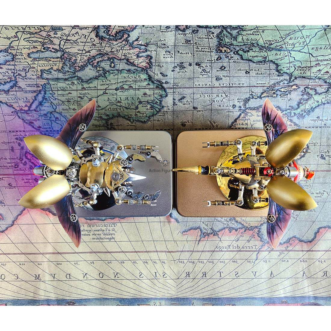 3D DIY Giraffe Stag Beetle Steampunk Insects Metal Puzzle Model Kits 3D DIY Giraffe Stag Beetle Steampunk Insects Metal Puzzle Model Kits
