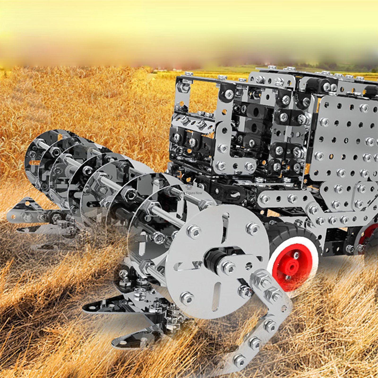 1054-Piece 3D Metal Assembly Gear-Drive Big Farm Harvester Vehicle Model Kit 1054-Piece 3D Metal Assembly Gear-Drive Big Farm Harvester Vehicle Model Kit
