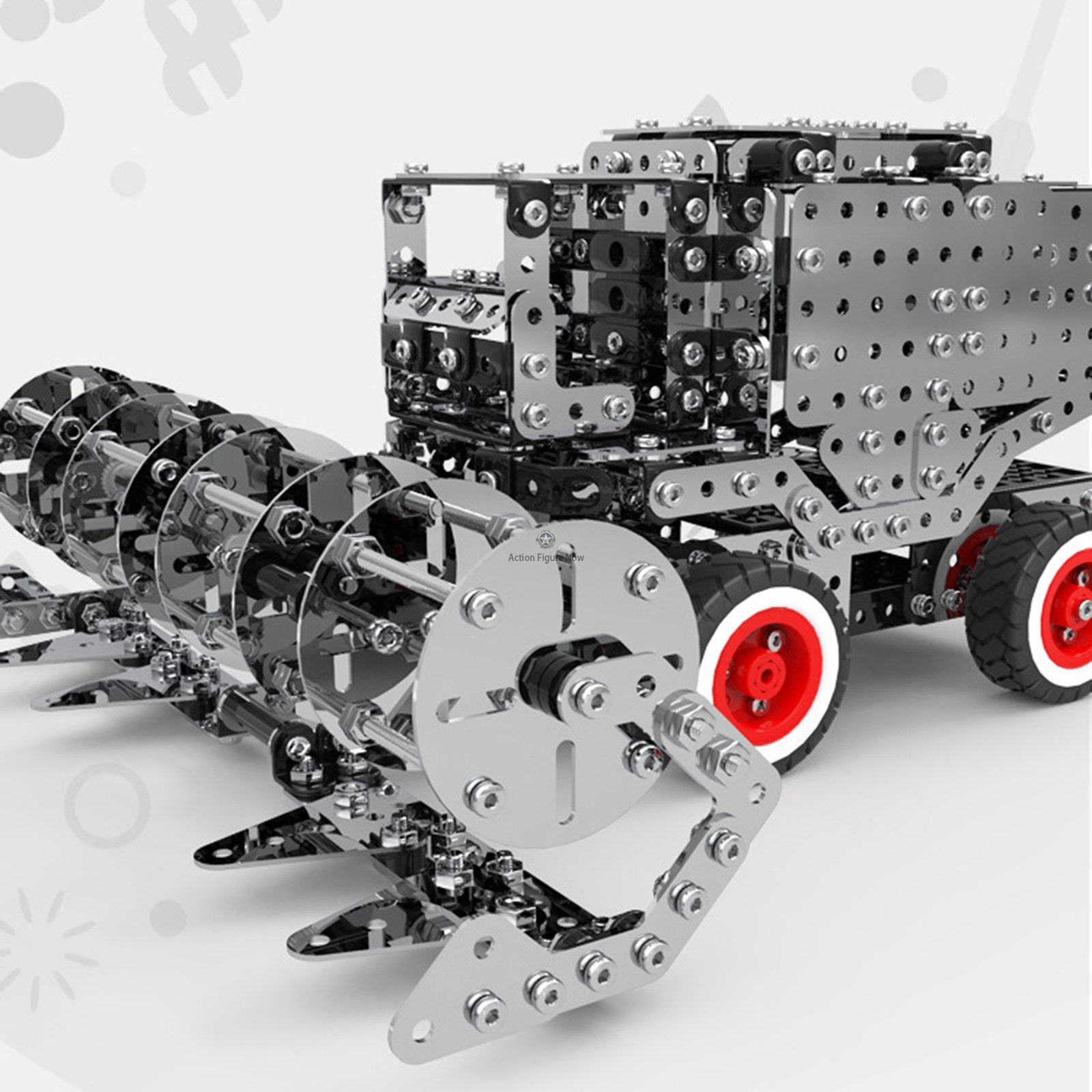 1054-Piece 3D Metal Assembly Gear-Drive Big Farm Harvester Vehicle Model Kit 1054-Piece 3D Metal Assembly Gear-Drive Big Farm Harvester Vehicle Model Kit