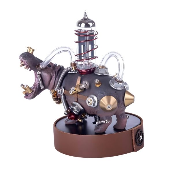 105Pcs 3D Metal Model Puzzle Kit - Mechanical Hippo Variant Beast Hippopotamus