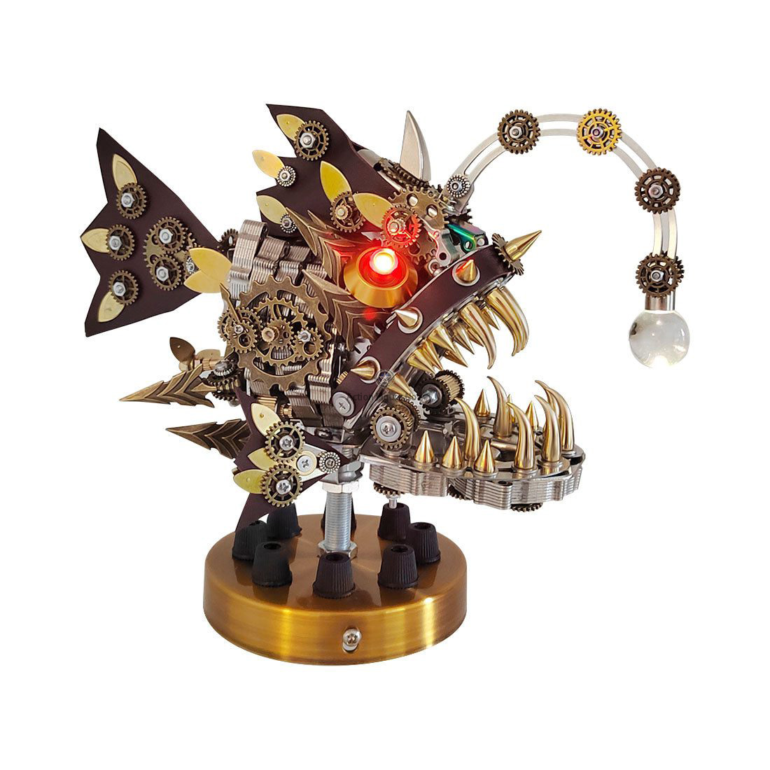Lantern Fish Colorful Changing Lamp Steampunk Model DIY Kit Lantern Fish Colorful Changing Lamp Steampunk Model DIY Kit