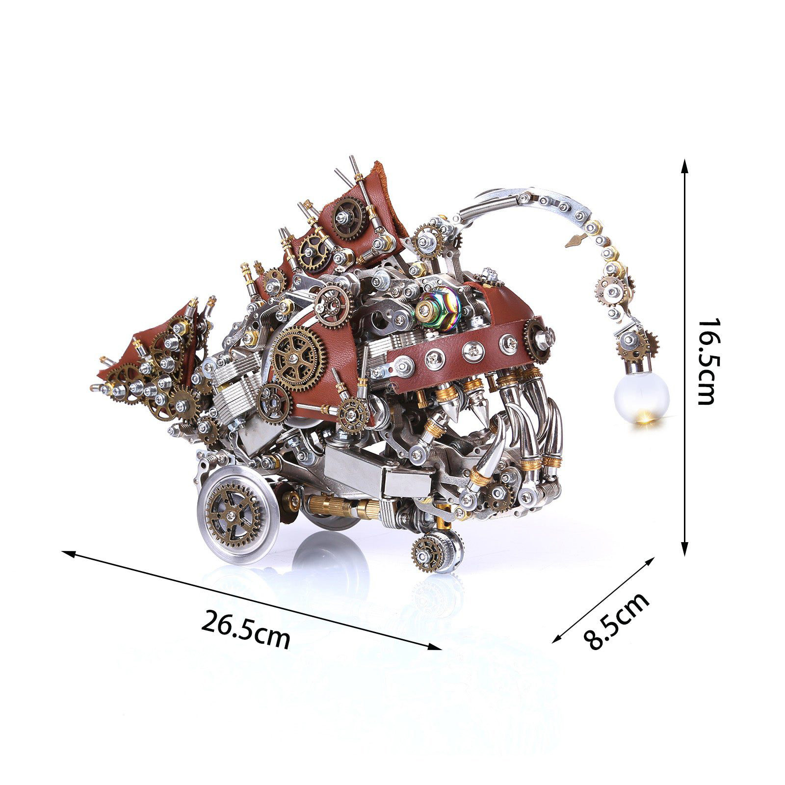 Lantern Fish Colorful Changing Lamp Steampunk Model DIY Kit Lantern Fish Colorful Changing Lamp Steampunk Model DIY Kit