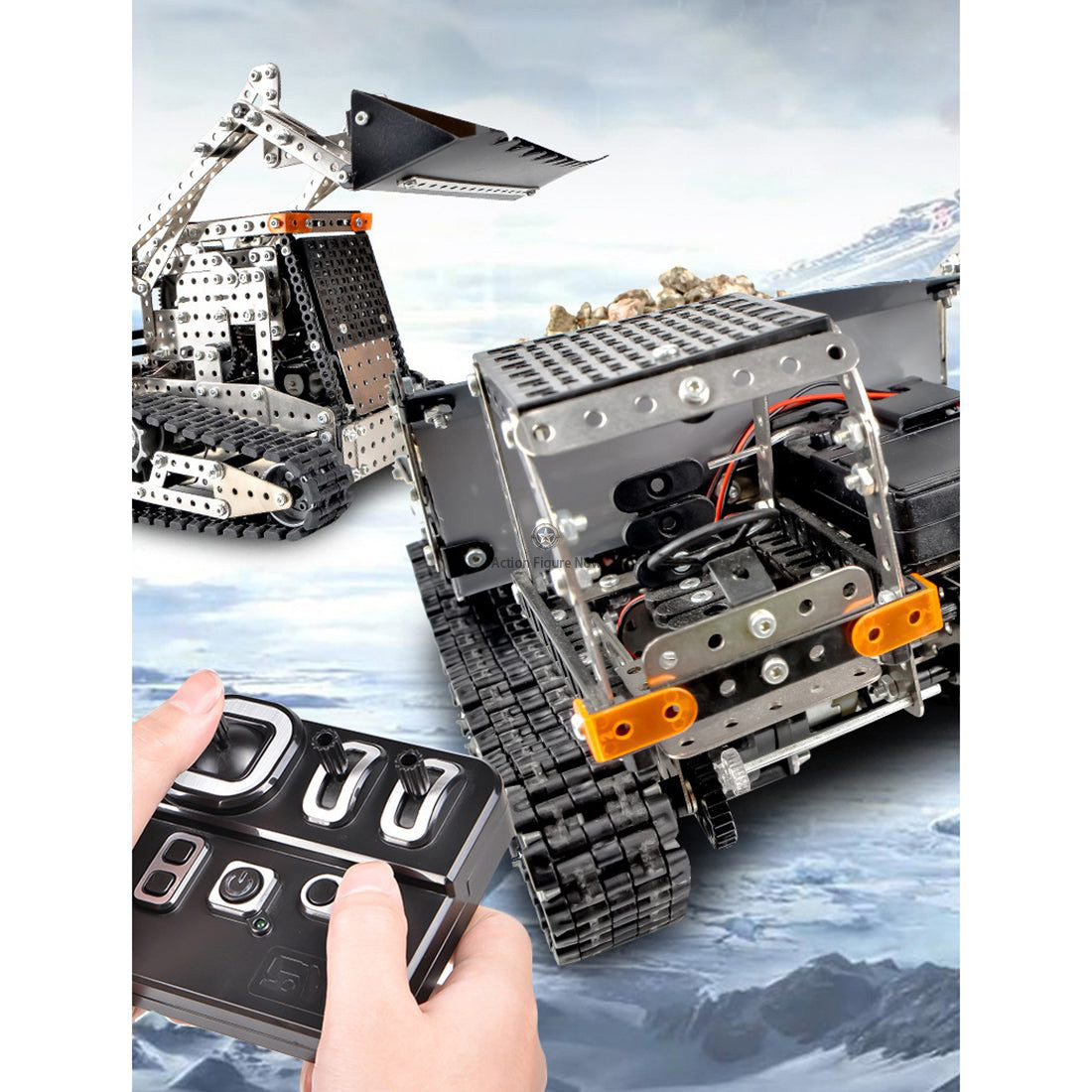 1150-Piece 9-Channel Remote Control Bulldozer 3D Metal Assembly Model Kit Construction Toy 1150-Piece 9-Channel Remote Control Bulldozer 3D Metal Assembly Model Kit Construction Toy