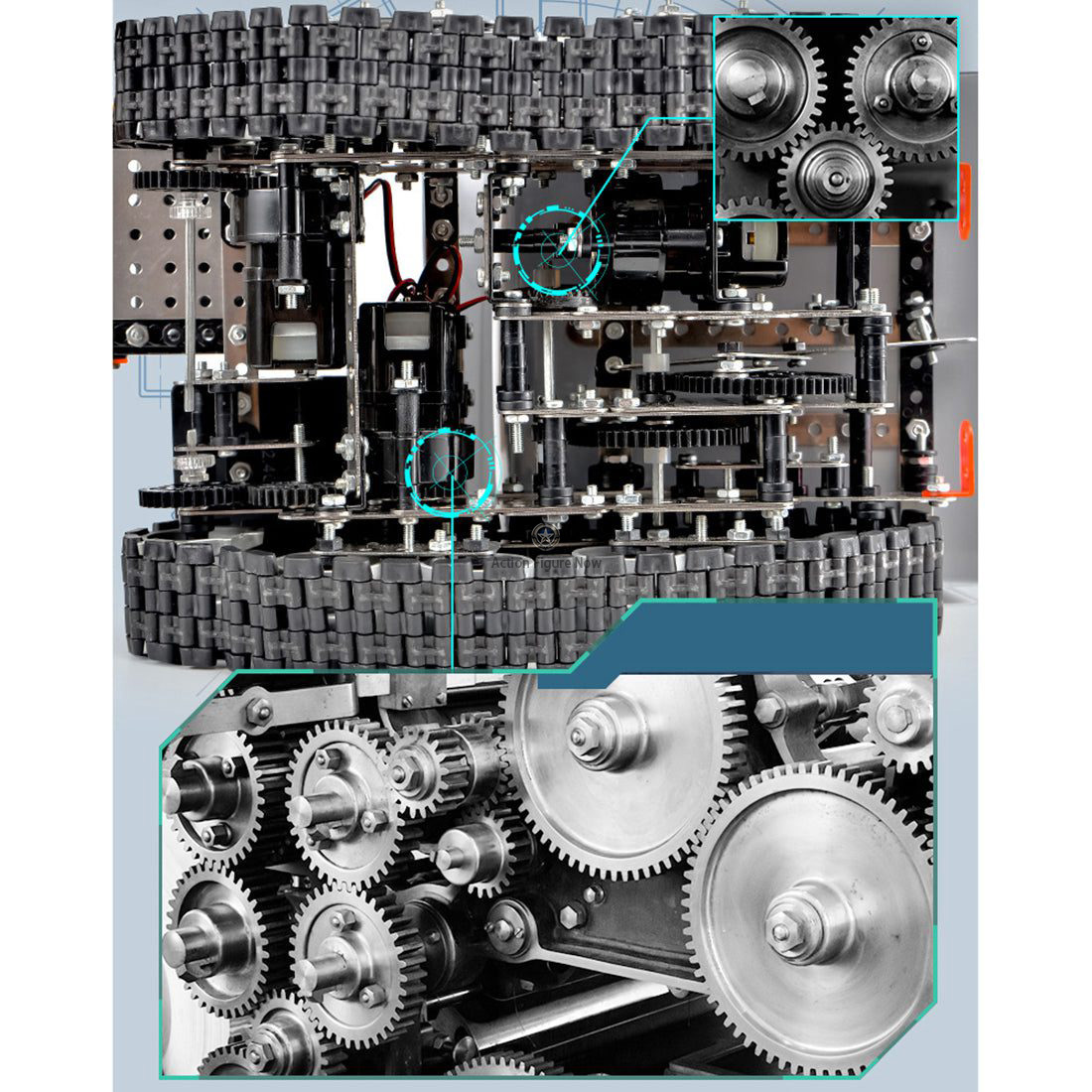 1150-Piece 9-Channel Remote Control Bulldozer 3D Metal Assembly Model Kit Construction Toy 1150-Piece 9-Channel Remote Control Bulldozer 3D Metal Assembly Model Kit Construction Toy