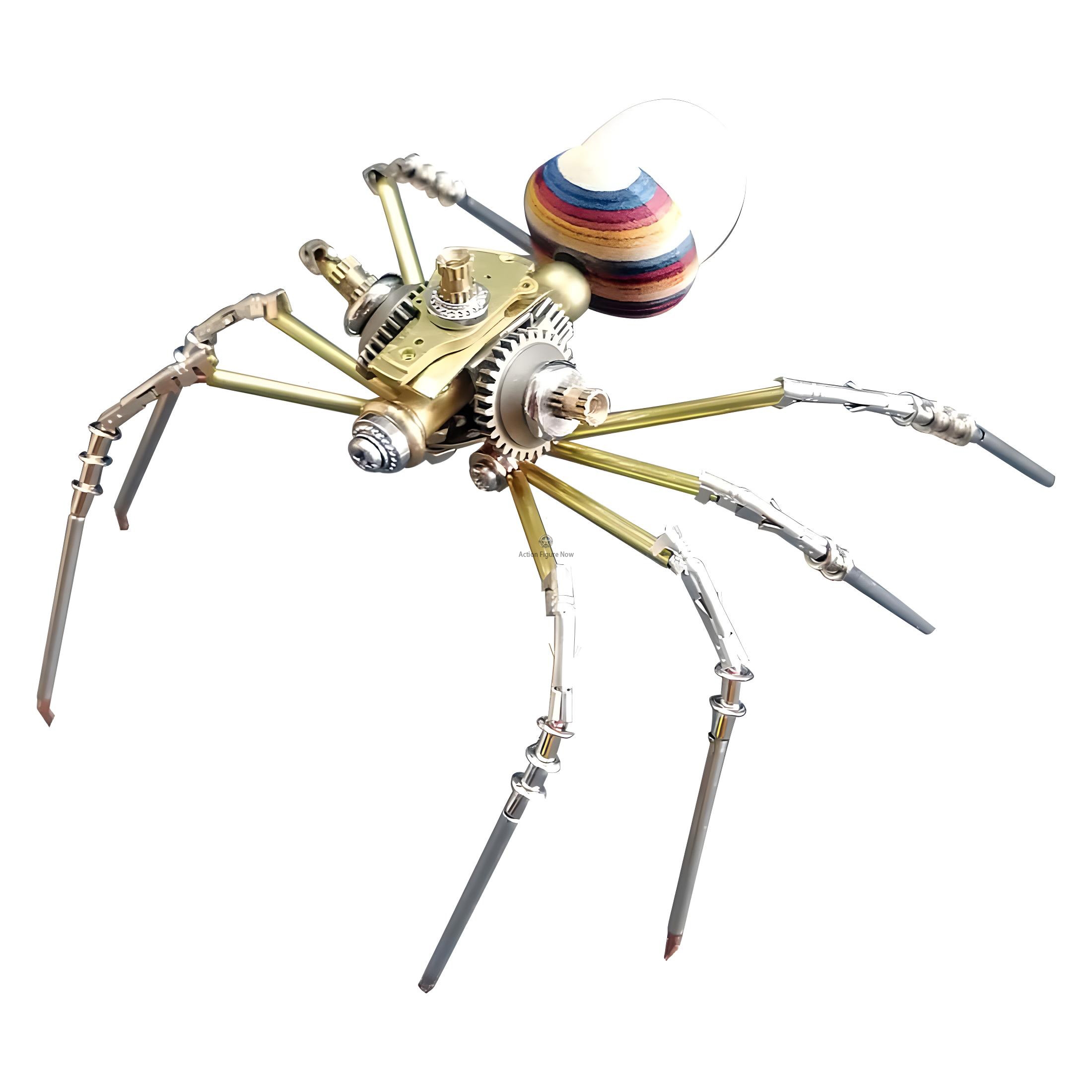 122-Piece DIY Steampunk Metal Spider Puzzle with Nut Light 122-Piece DIY Steampunk Metal Spider Puzzle with Nut Light