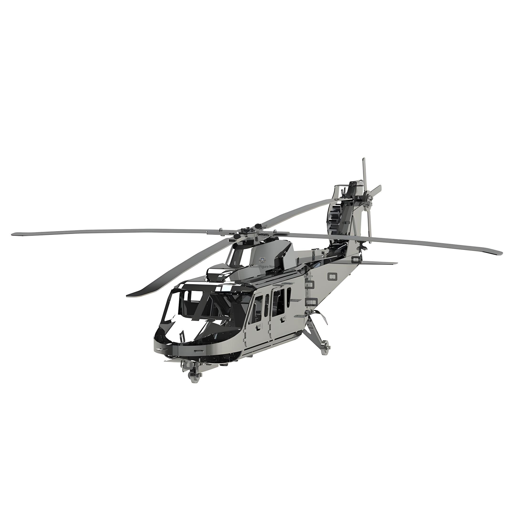 125-Piece 3D Metal Helicopter Model Building Kit: Lift Your Spirits 125-Piece 3D Metal Helicopter Model Building Kit: Lift Your Spirits