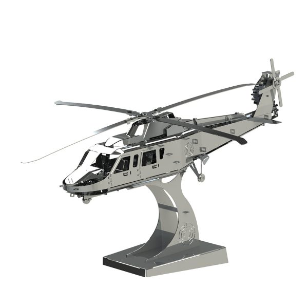125-Piece 3D Metal Helicopter Model Building Kit: Lift Your Spirits