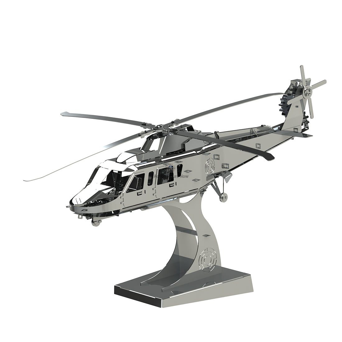 125-Piece 3D Metal Helicopter Model Building Kit: Lift Your Spirits 125-Piece 3D Metal Helicopter Model Building Kit: Lift Your Spirits