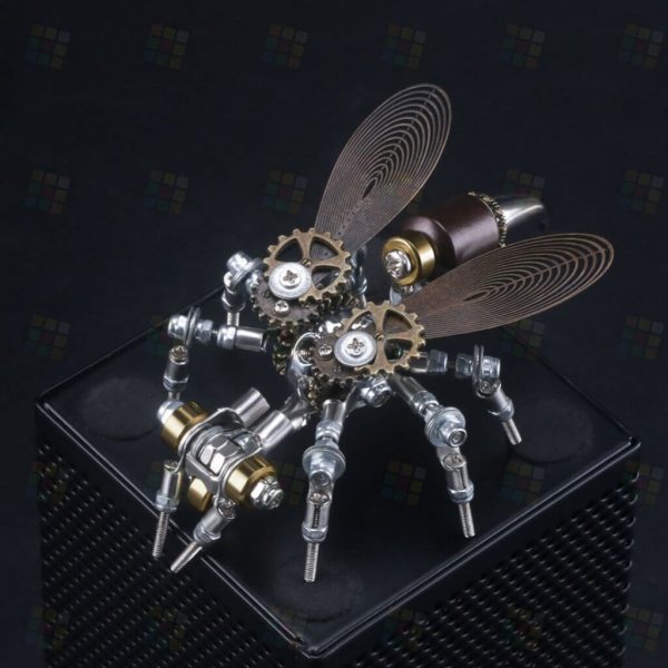 126Pcs 3D Metal DIY Wasp Mechanical Insect Puzzle Model