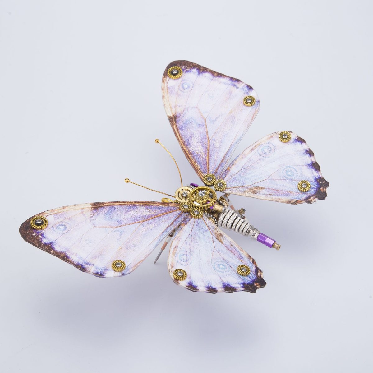 Steampunk Morpho Butterfly Metal Model
