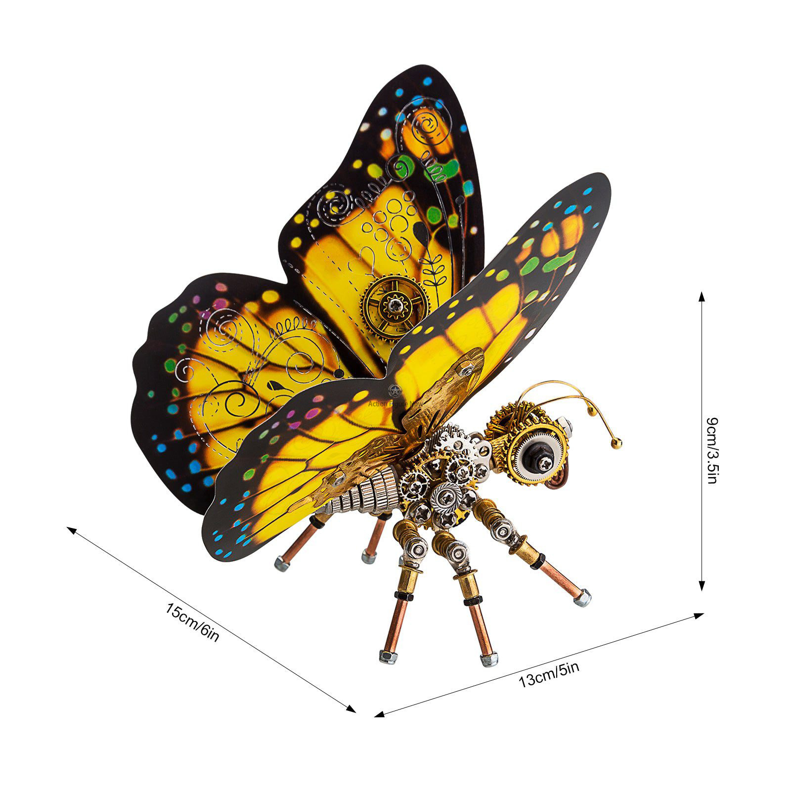 3D Metal Puzzle Tiger Swallowtail Butterfly Assembly Model 3D Metal Puzzle Tiger Swallowtail Butterfly Assembly Model