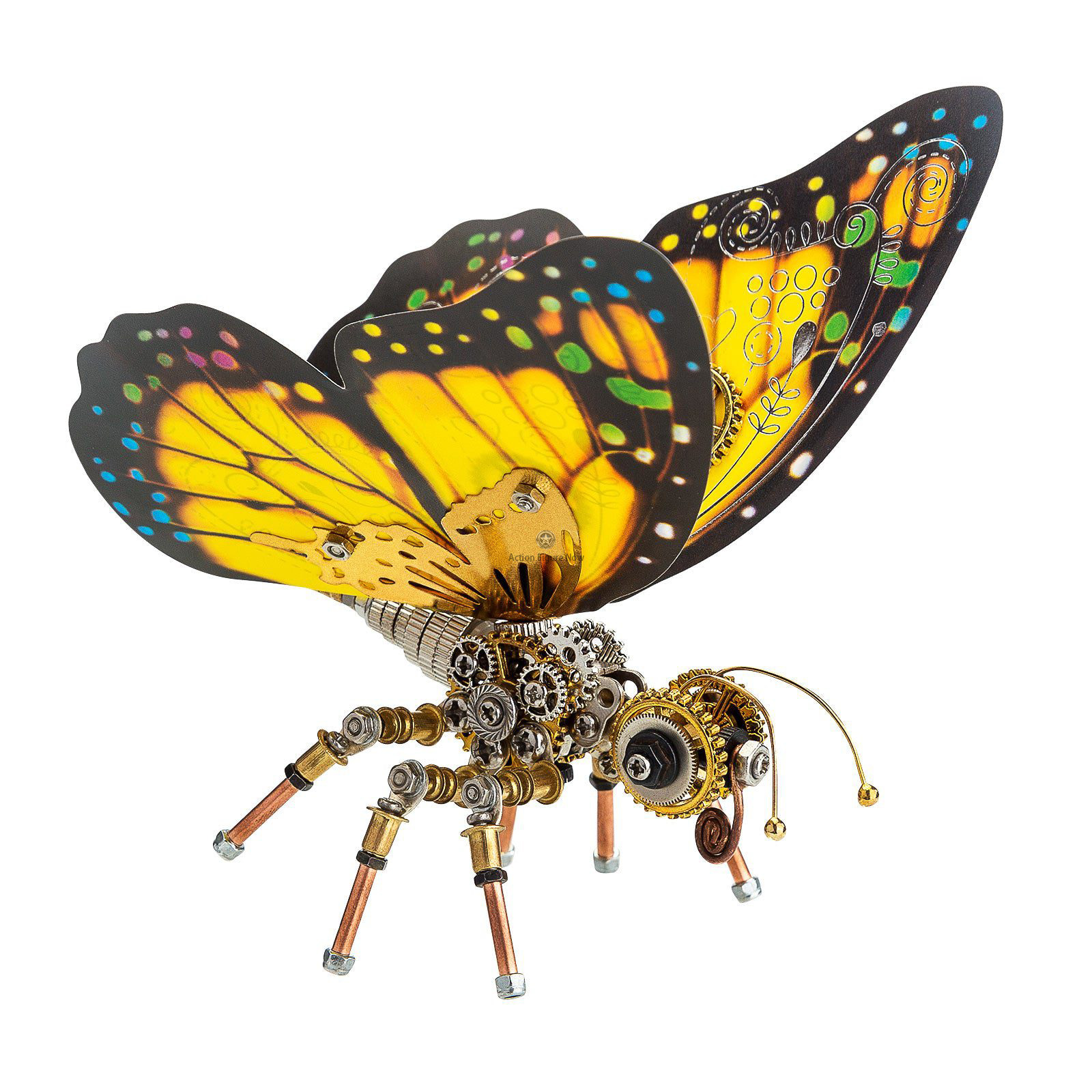 3D Metal Puzzle Tiger Swallowtail Butterfly Assembly Model 3D Metal Puzzle Tiger Swallowtail Butterfly Assembly Model