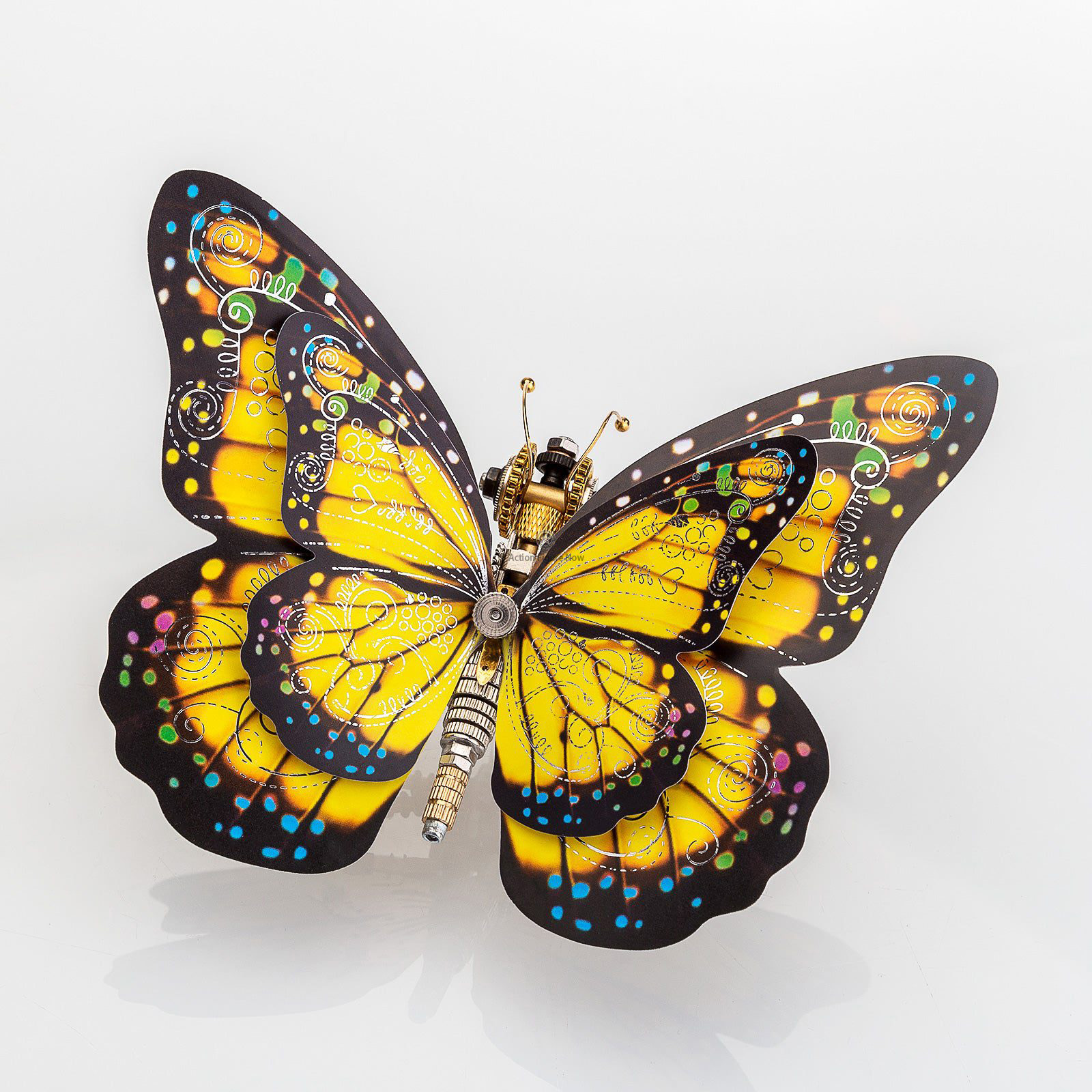 3D Metal Puzzle Tiger Swallowtail Butterfly Assembly Model 3D Metal Puzzle Tiger Swallowtail Butterfly Assembly Model
