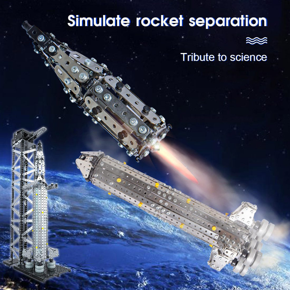 1521Pcs Rocket with Launchpad Space Series DIY Assembly Toy 1521Pcs Rocket with Launchpad Space Series DIY Assembly Toy
