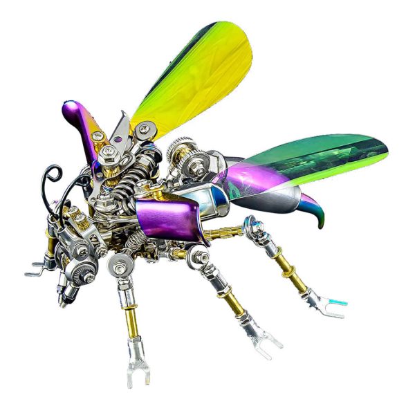 180-Piece Punk Mini Wasp 3D Metal Puzzle: DIY Insect Model Assembly Kit