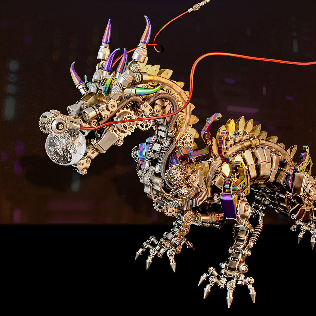 2030-Piece Punk Mechanical Metal Large Dragon Model Kit