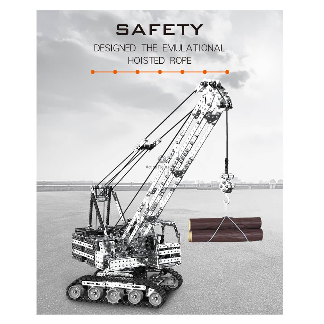 DIY Assembly 2152Pcs Stainless Steel 2.4G 12CH Remote Control Crawler Crane Building Blocks Crane Toy DIY Assembly 2152Pcs Stainless Steel 2.4G 12CH Remote Control Crawler Crane Building Blocks Crane Toy