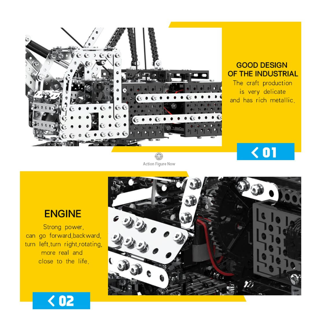 DIY Assembly 2152Pcs Stainless Steel 2.4G 12CH Remote Control Crawler Crane Building Blocks Crane Toy DIY Assembly 2152Pcs Stainless Steel 2.4G 12CH Remote Control Crawler Crane Building Blocks Crane Toy