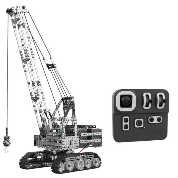 DIY Assembly 2152Pcs Stainless Steel 2.4G 12CH Remote Control Crawler Crane Building Blocks Crane Toy