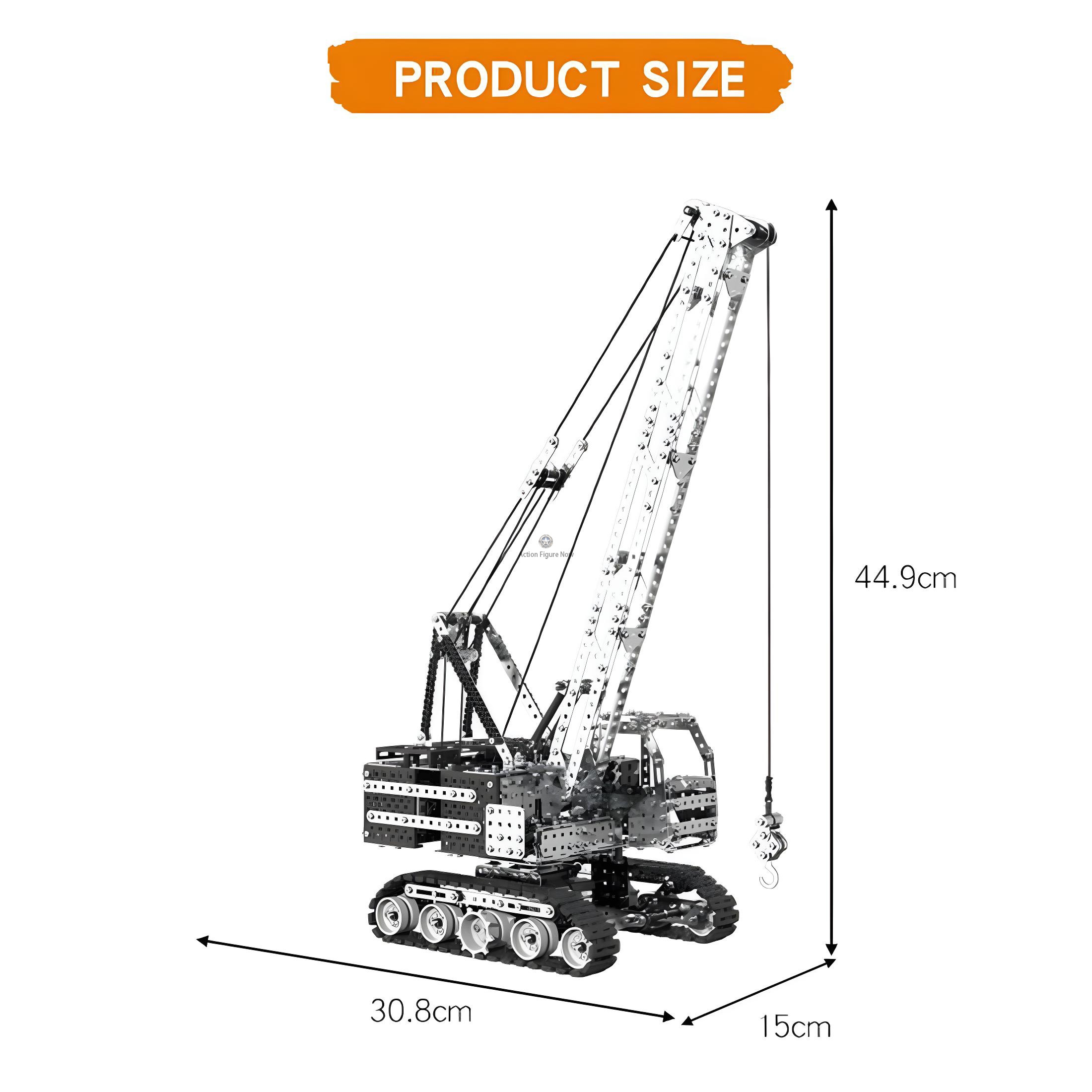 DIY Assembly 2152Pcs Stainless Steel 2.4G 12CH Remote Control Crawler Crane Building Blocks Crane Toy DIY Assembly 2152Pcs Stainless Steel 2.4G 12CH Remote Control Crawler Crane Building Blocks Crane Toy