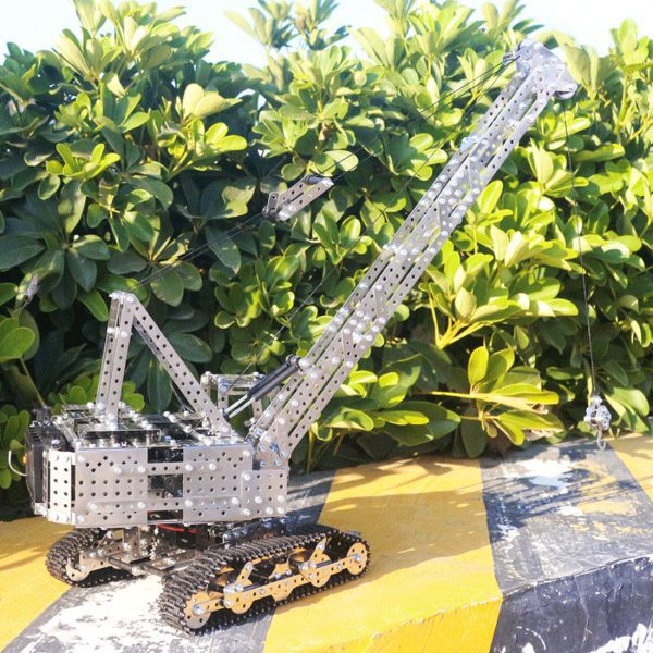 2400+ Pcs 2-in-1 3D Metal RC Engineering Crane Model Building Kit