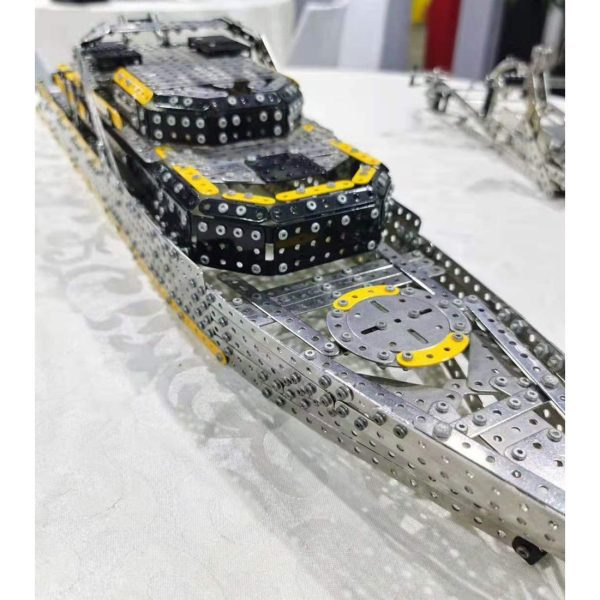 2451Pcs Assembly Screw 3D Metal Puzzle: Large Cruise Ship Model Kit