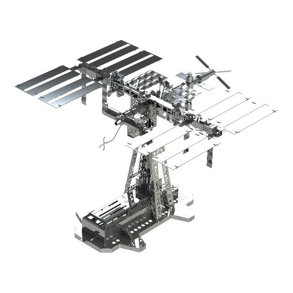 250PCS 3D Metal Puzzle International Space Station Model Kit: Build Your Own Astronaut Lodge