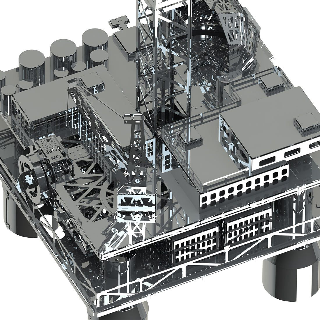 250-Piece Mechanical Oil Platform 3D Puzzle: The Ultimate Treasure-Finding Challenge 250-Piece Mechanical Oil Platform 3D Puzzle: The Ultimate Treasure-Finding Challenge