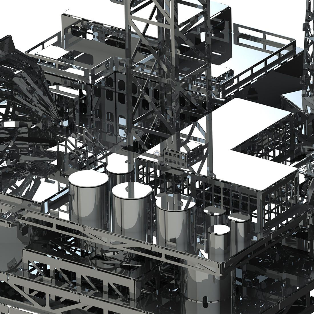 250-Piece Mechanical Oil Platform 3D Puzzle: The Ultimate Treasure-Finding Challenge 250-Piece Mechanical Oil Platform 3D Puzzle: The Ultimate Treasure-Finding Challenge