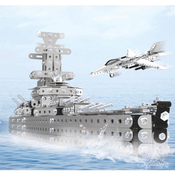 260-Piece DIY 3D Metal Battleship Model Kit