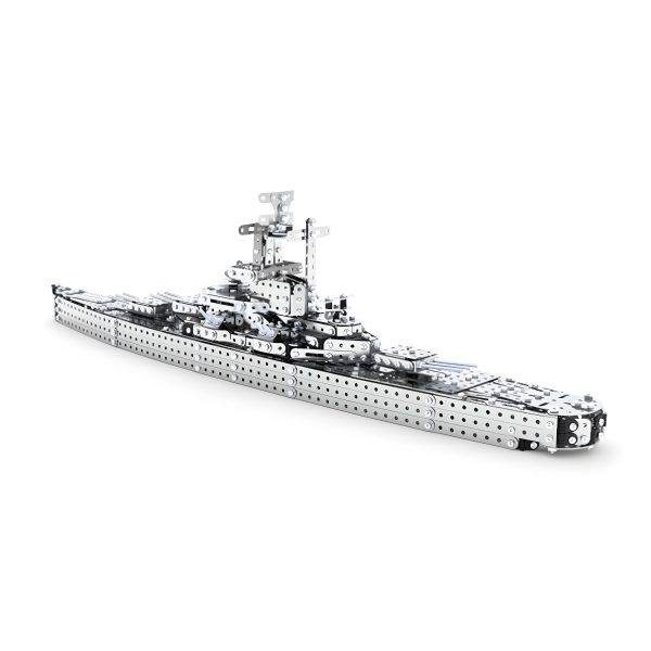 DIY-Assembled Metal Battleship 3D Puzzle Kit