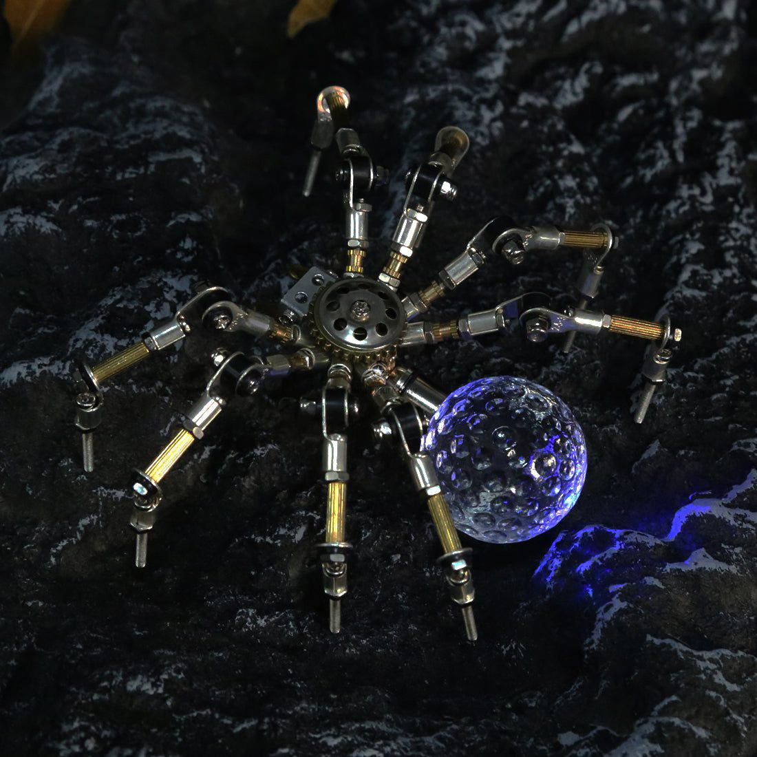 Halloween Light-Up Mini Spider Model DIY Kits: 3D Metal Puzzle Halloween Light-Up Mini Spider Model DIY Kits: 3D Metal Puzzle