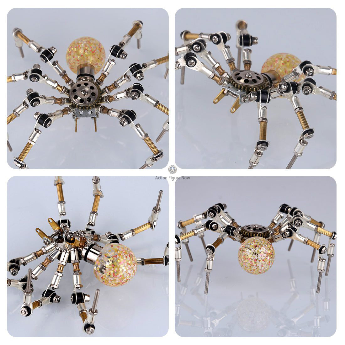 Halloween Light-Up Mini Spider Model DIY Kits: 3D Metal Puzzle Halloween Light-Up Mini Spider Model DIY Kits: 3D Metal Puzzle