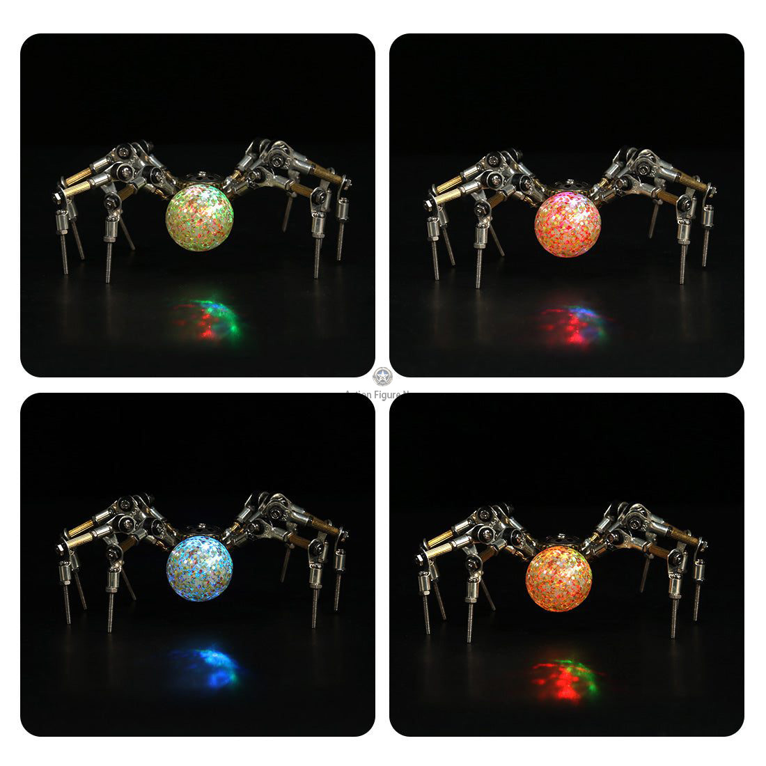 Halloween Light-Up Mini Spider Model DIY Kits: 3D Metal Puzzle Halloween Light-Up Mini Spider Model DIY Kits: 3D Metal Puzzle