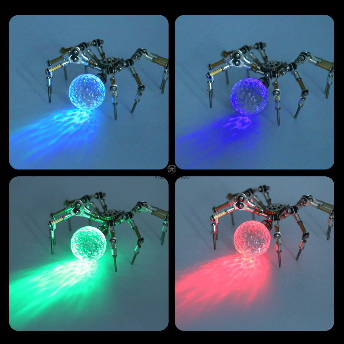 Halloween Light-Up Mini Spider Model DIY Kits: 3D Metal Puzzle Halloween Light-Up Mini Spider Model DIY Kits: 3D Metal Puzzle