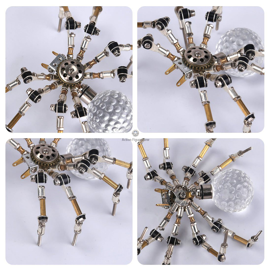 Halloween Light-Up Mini Spider Model DIY Kits: 3D Metal Puzzle Halloween Light-Up Mini Spider Model DIY Kits: 3D Metal Puzzle