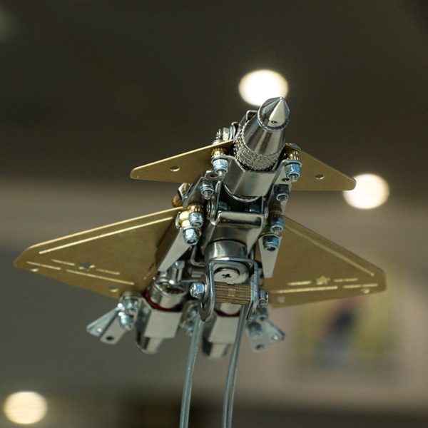 286-Piece J-20 Fighter 3D Metal Model DIY Kit with Light