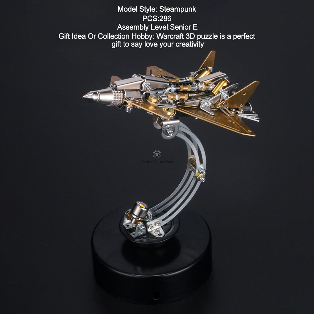 286-Piece J-20 Fighter 3D Metal Model DIY Kit with Light 286-Piece J-20 Fighter 3D Metal Model DIY Kit with Light