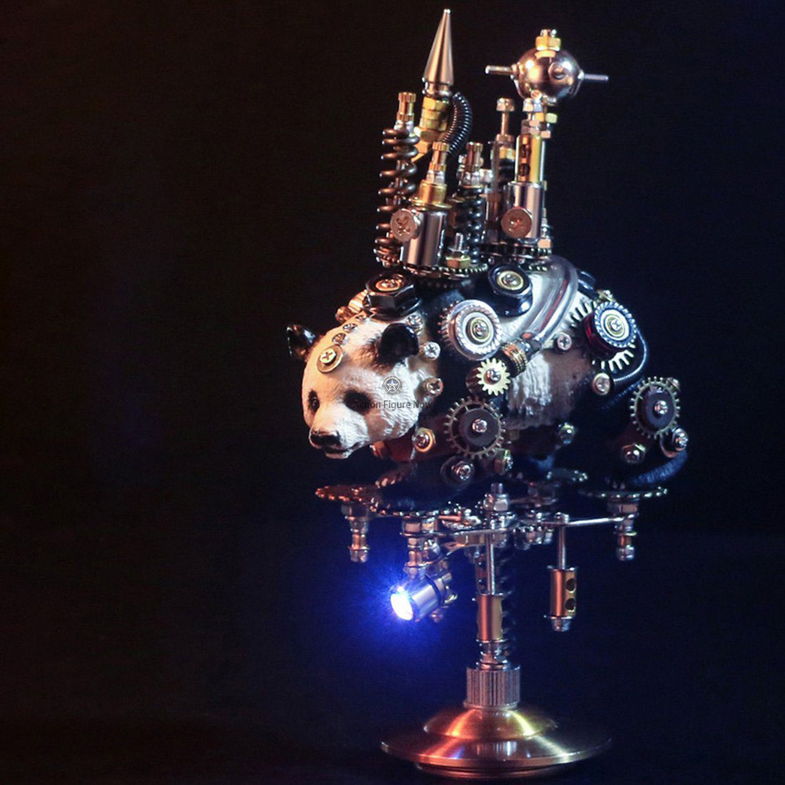 290 Pieces DIY 3D Metal Assembly Black-and-White Panda with Walking Castle Model Kit 290 Pieces DIY 3D Metal Assembly Black-and-White Panda with Walking Castle Model Kit