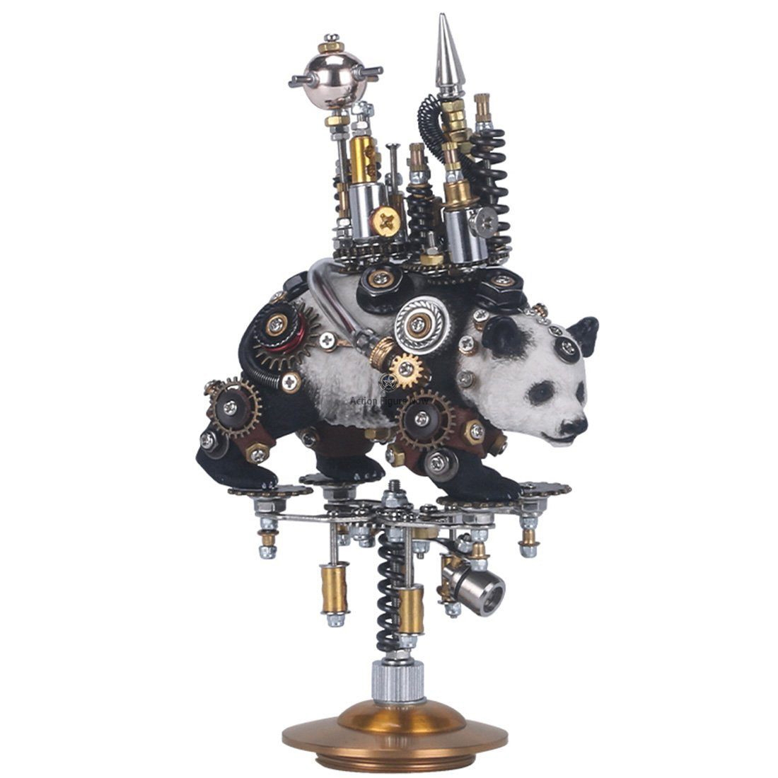 290 Pieces DIY 3D Metal Assembly Black-and-White Panda with Walking Castle Model Kit 290 Pieces DIY 3D Metal Assembly Black-and-White Panda with Walking Castle Model Kit